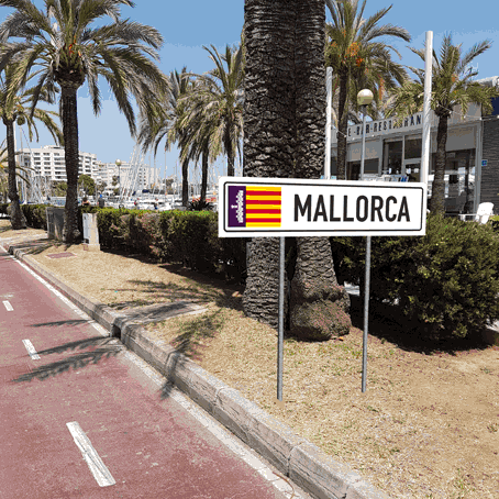 Ortsschild "Mallorca" Original Design 